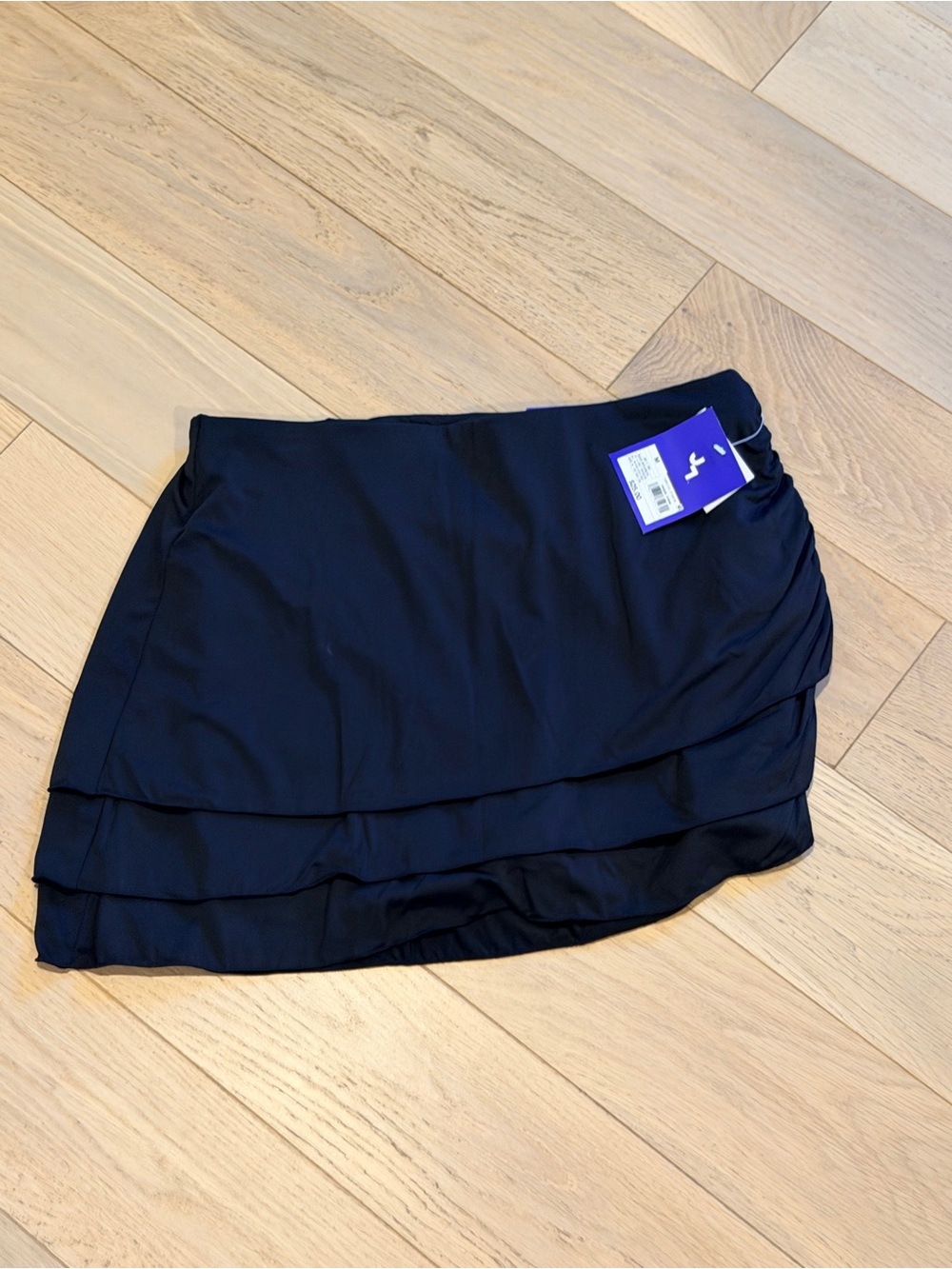 JoyLab - Women's Black Layered Skort with Side Ruching